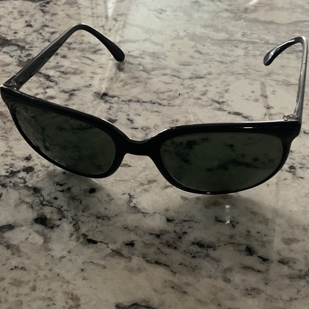 Ray-Ban Black and Green Sunglasses